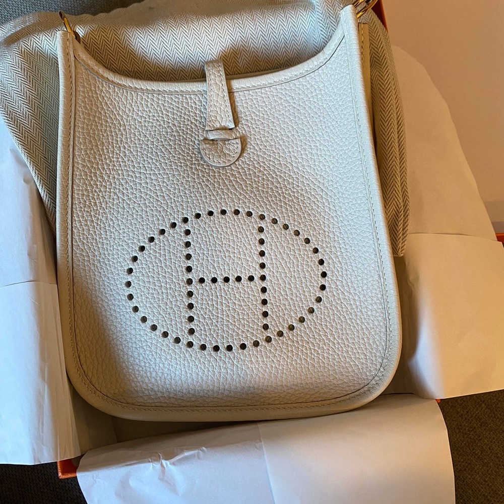 Hermes Mini Evelyne Craie GHW